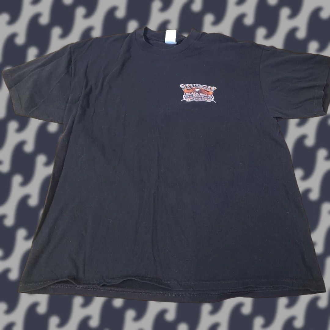 Vintage VINTAGE Sturgis Black Hills Rally 2008 T-Shirt Adult XL Black Biker Crew Neck Short Sleeve Graphic Print Men Mens Size US XL / EU 56 / 4 - 1 Thumbnail