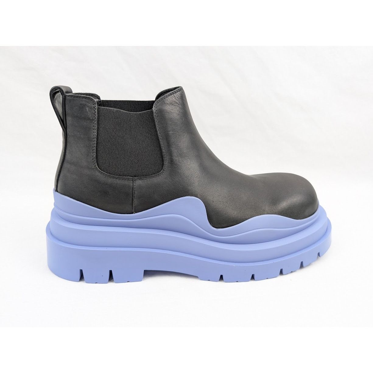 Bottega Veneta o1rshd1 Military Calf The Tire Boots in Black/Purple Size US 11 / EU 44 - 1 Thumbnail