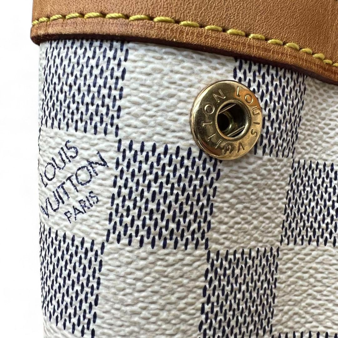 Louis Vuitton Louis Vuitton - Hampstead MM Damier Azur Handbag Leather Size ONE SIZE - 9 Thumbnail