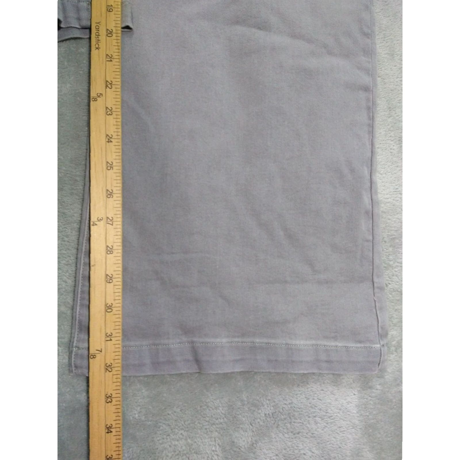 NYDJ NYDJ Jeans Womens 14 Gray Denim Wide-Leg High Rise Stretch Pull On Regular Inseam 32 in Womens Jeans Size 36" / US 14 / IT 50 - 5 Thumbnail