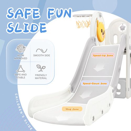 Designer × Homemade Toddler Climber and Slide Set 4 in 1, Kids Playground Climbe Size US L / EU 52-54 / 3 - 6 Thumbnail