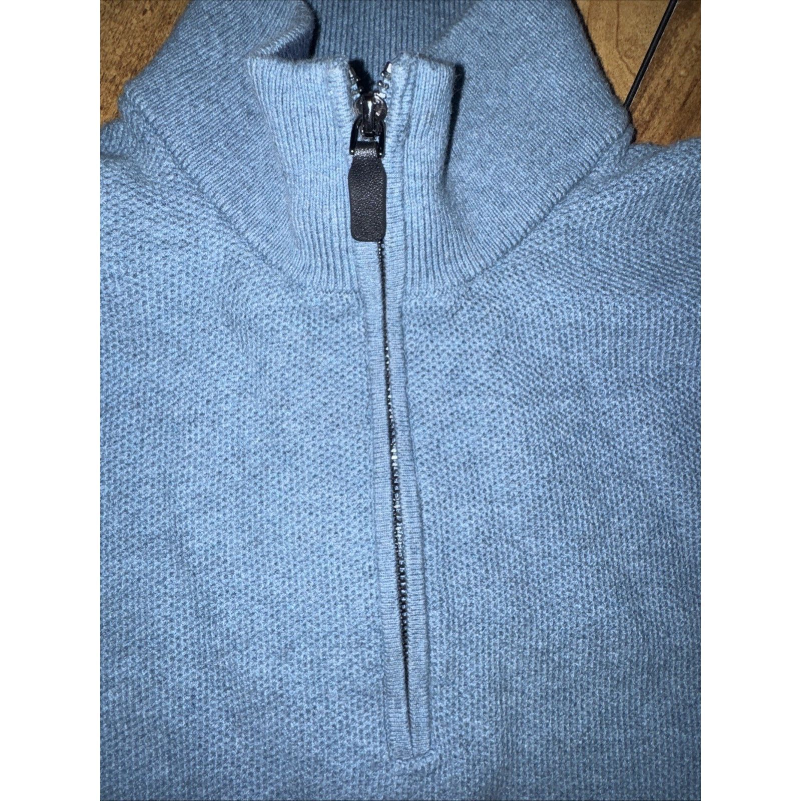 Michael Kors Michael Kors Quarter Zip Knit Sweater Blue Small 20x24 Size US S / EU 44-46 / 1 - 2 Thumbnail