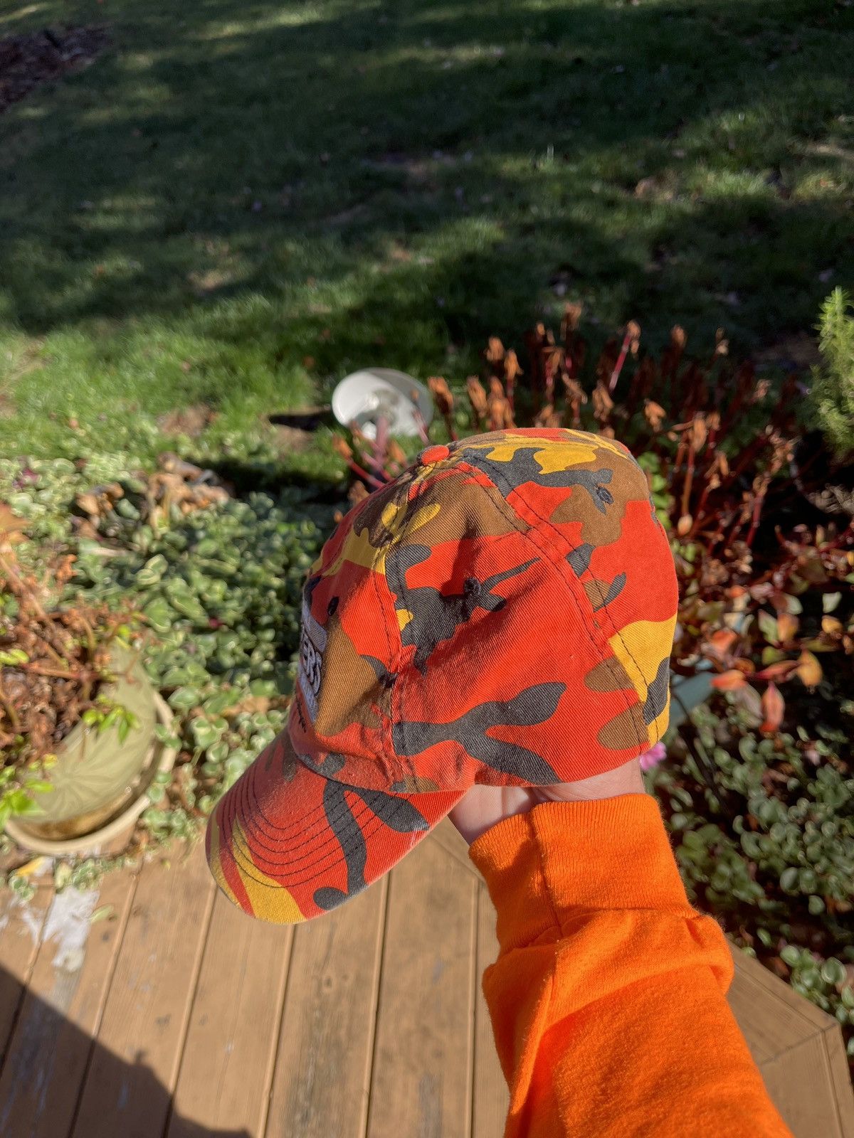 Other Y2K orange camo funny cooters hat Size ONE SIZE - 3 Thumbnail