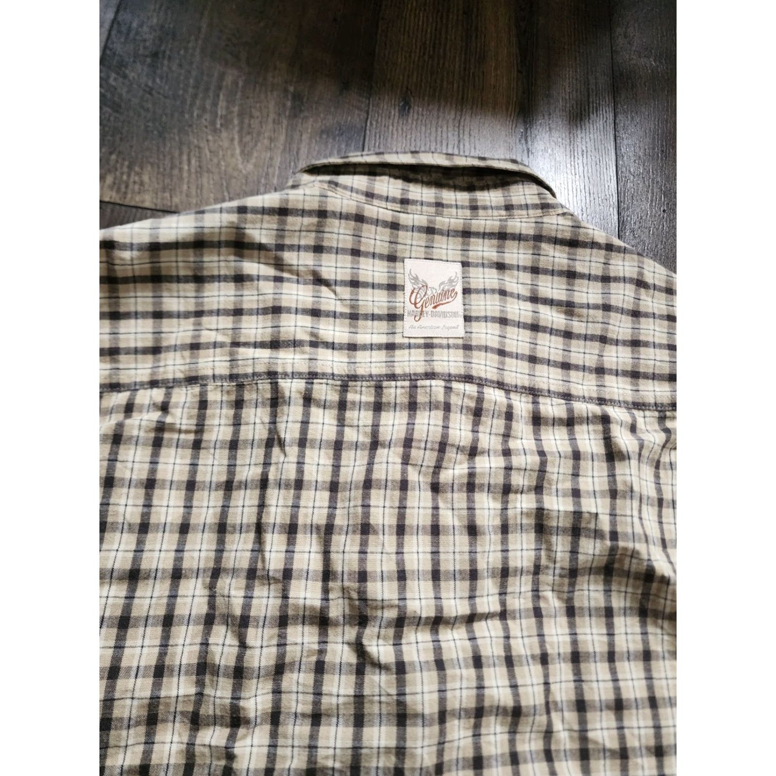 Harley Davidson VINTAGE Harley Davidson Mens XXL Motorcycle Biker Flannel Shirt Plaid Long Sleeve Casual Size US XXL / EU 58 / 5 - 2 Thumbnail