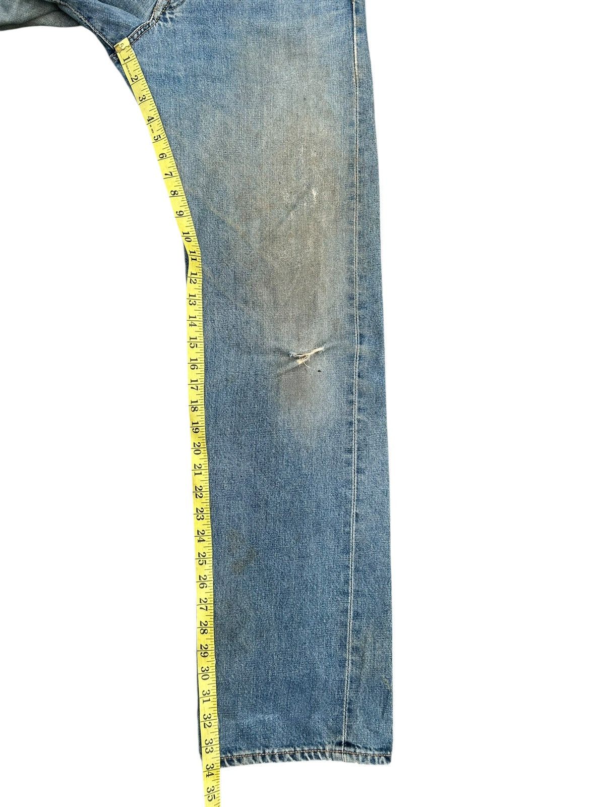 Kapital Thrashed Vintage Edwin 505x Selvedge Dirty Patina Denim Jean Size US 30 / EU 46 - 19 Thumbnail