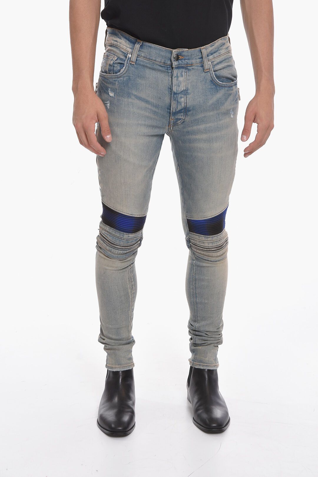 image of Amiri Og1Mm1223 Denim Pant In Light Blue, Men's (Size 33)