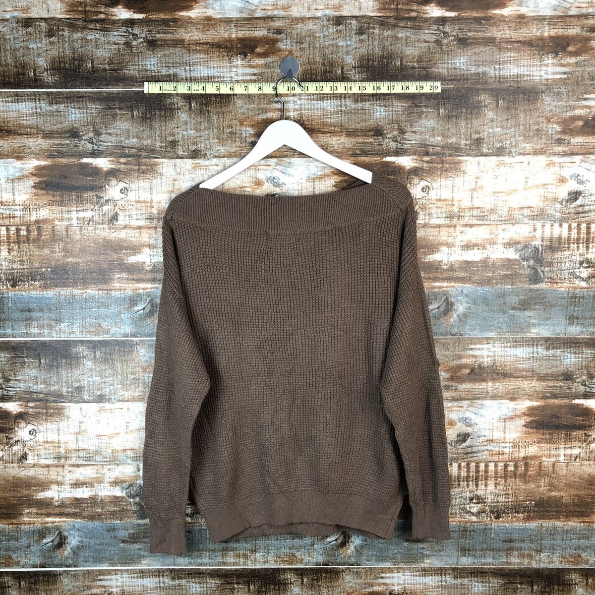 Homespun Knitwear × Japanese Brand Opaque Clip tokyo japan Brown Knitwear #A1338 Size L / US 10 / IT 46 - 12 Thumbnail
