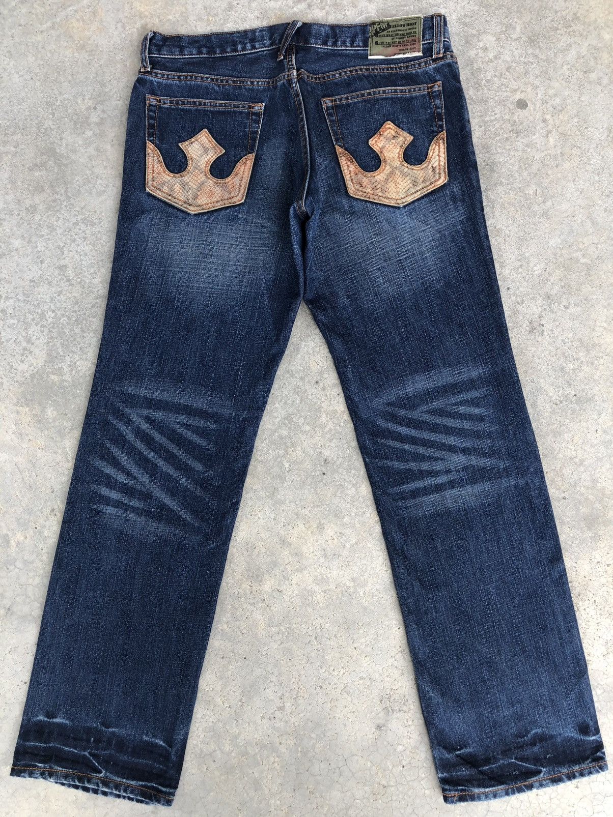 PPFM PPFM Snake Skin Distressed Jeans Size US 32 / EU 48 - 1 Thumbnail