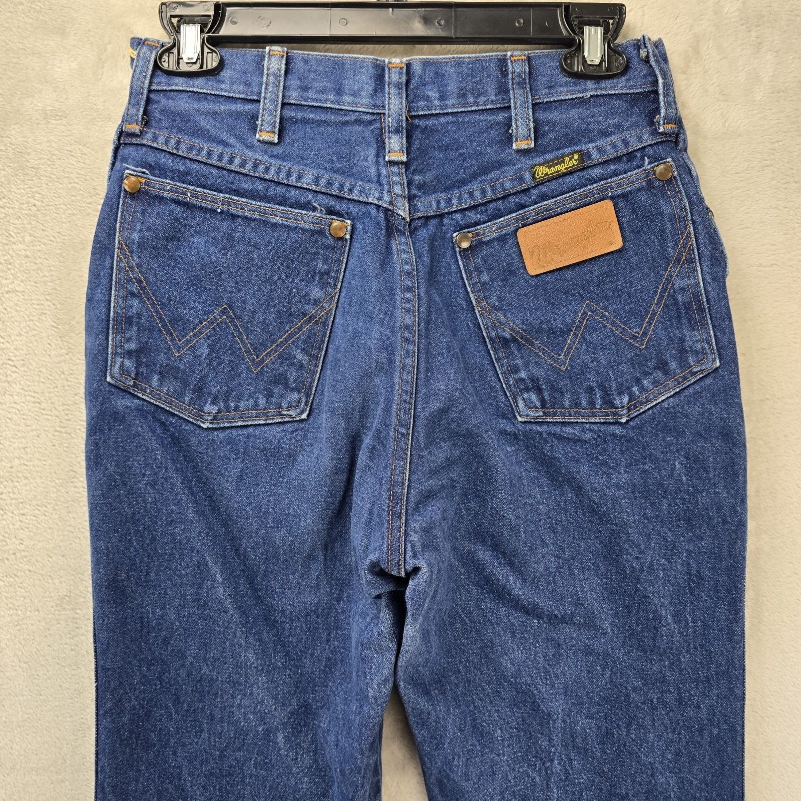 Wrangler Vtg 70s Wrangler 13MWZ Jeans Womens 12 (28x31) Scovill USA Size 34" / US 12 / IT 48 - 9 Thumbnail
