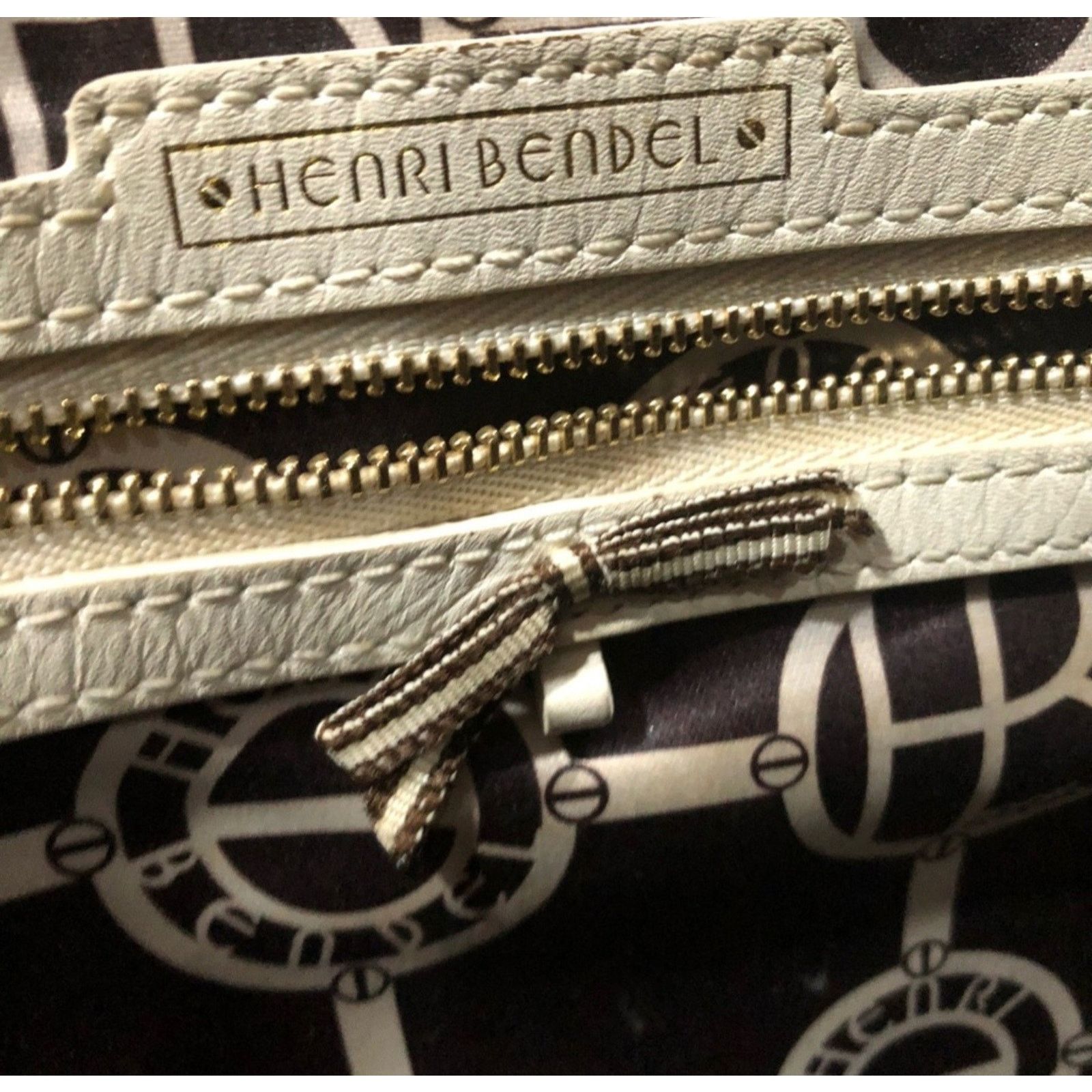 Henri Bendel Henri Bendel Signature Logo striped shoulder Handbag Size ONE SIZE - 12 Thumbnail