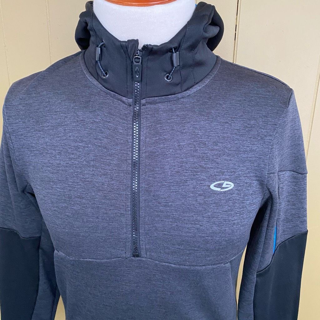 Champion Champion duo dry men S pullover quarter zip hoodie grey & bl Size US S / EU 44-46 / 1 - 12 Thumbnail