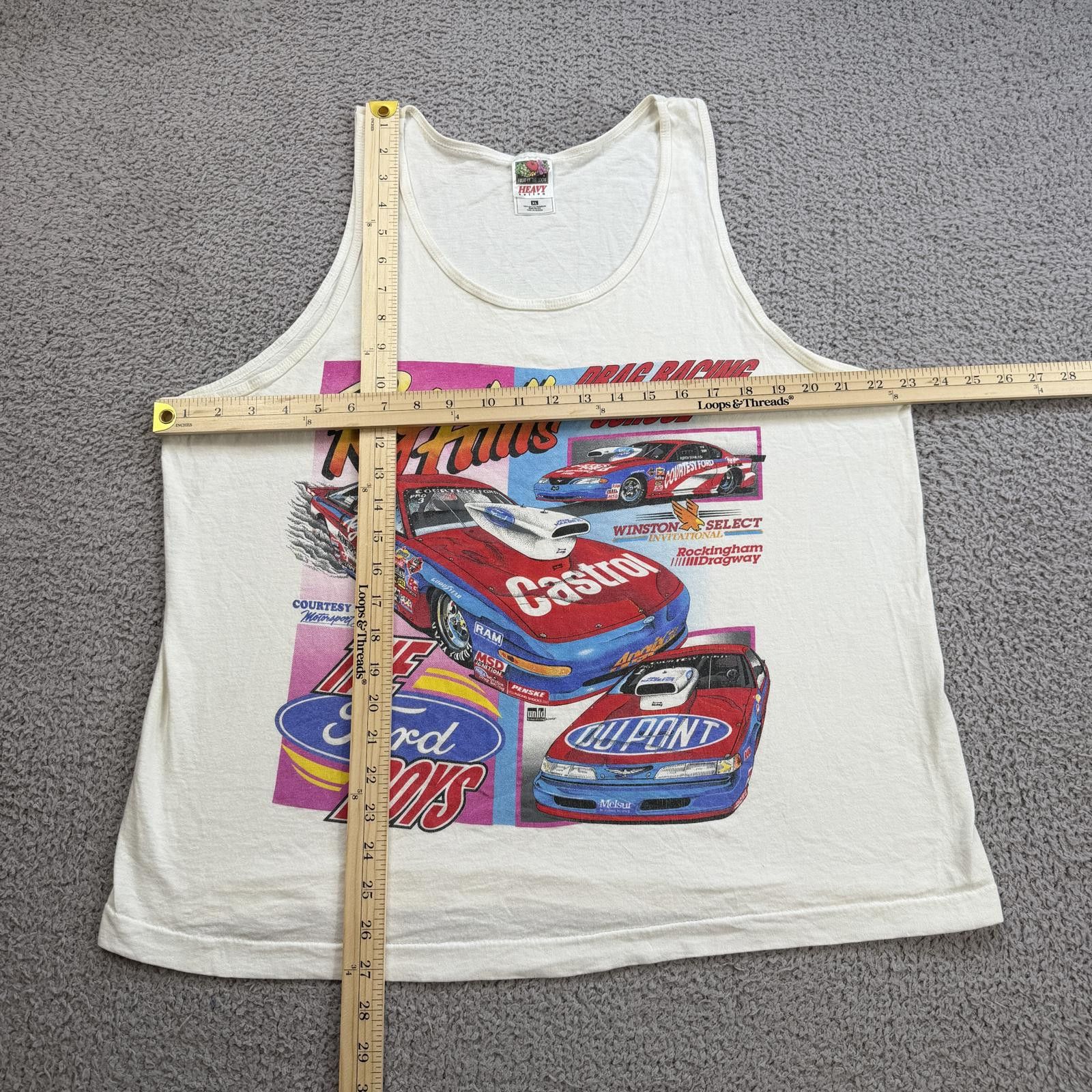 Other Vintage 90s Roy Hill Drag Racing Tank Top XL Made in USA Size US XL / EU 56 / 4 - 3 Thumbnail