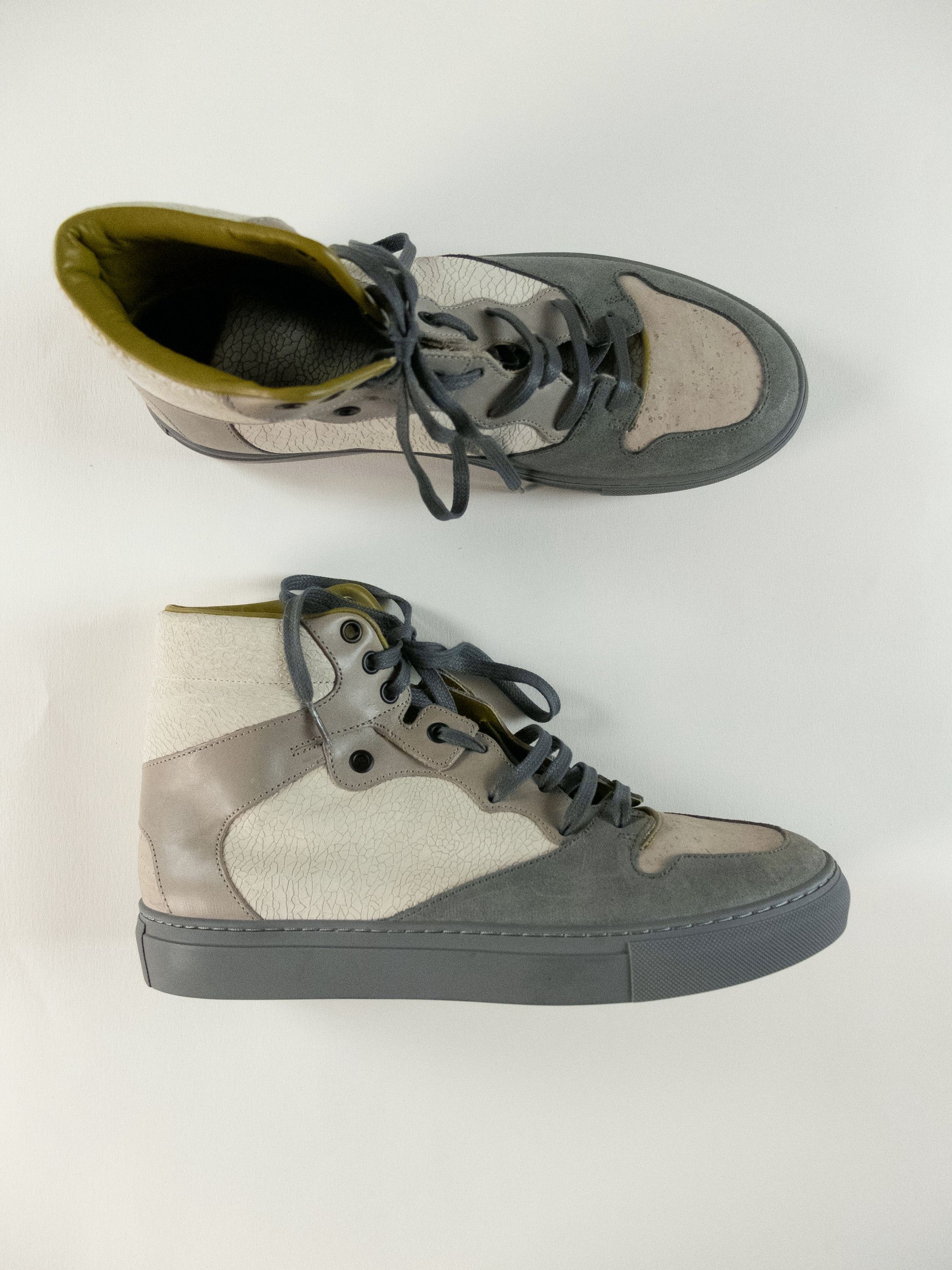Balenciaga BALENCIAGA Arena crackled cork effect high sneakers 7 40 Size US 7 / EU 40 - 1 Thumbnail