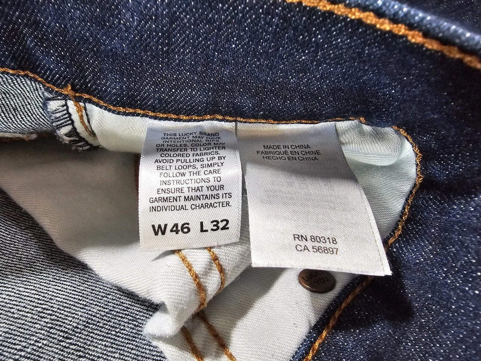 Lucky Brand Lucky Brand 46x29 Tag 46/32 Jeans 181 Relaxed Straight Blue Size US 44 / EU 60 - 3 Thumbnail