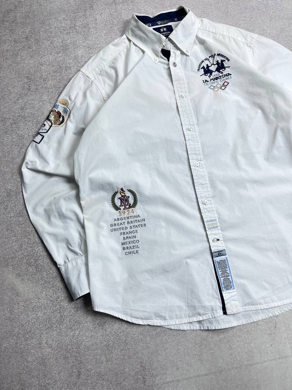 La Martina × Vintage Vintage La Martina Big Logo Polo Shirt Y2K M Size US L / EU 52-54 / 3 - 2 Thumbnail