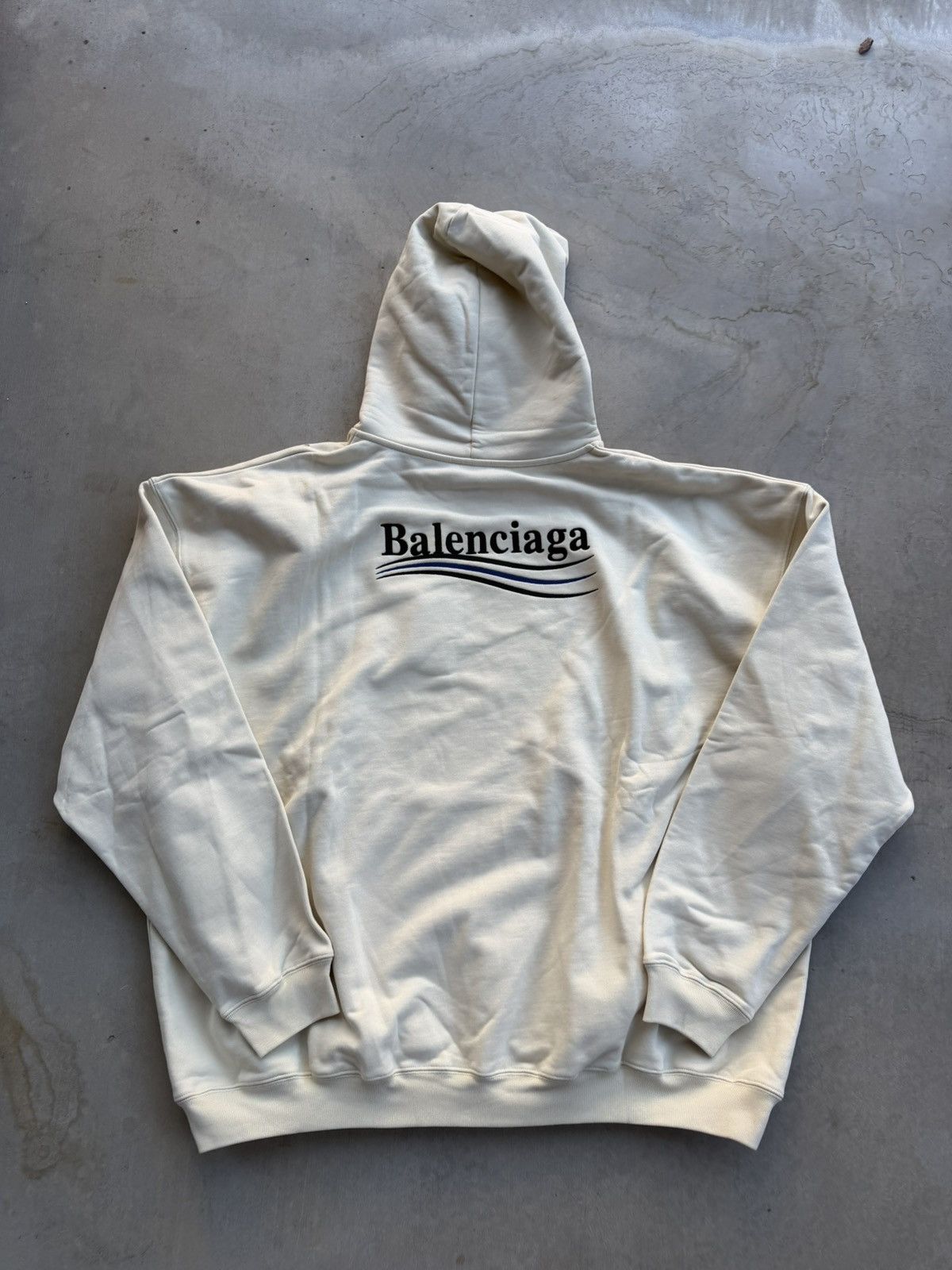 Balenciaga Balenciaga Political Campaign Hoodie – White/Cream XL New Size US XL / EU 56 / 4 - 1 Thumbnail