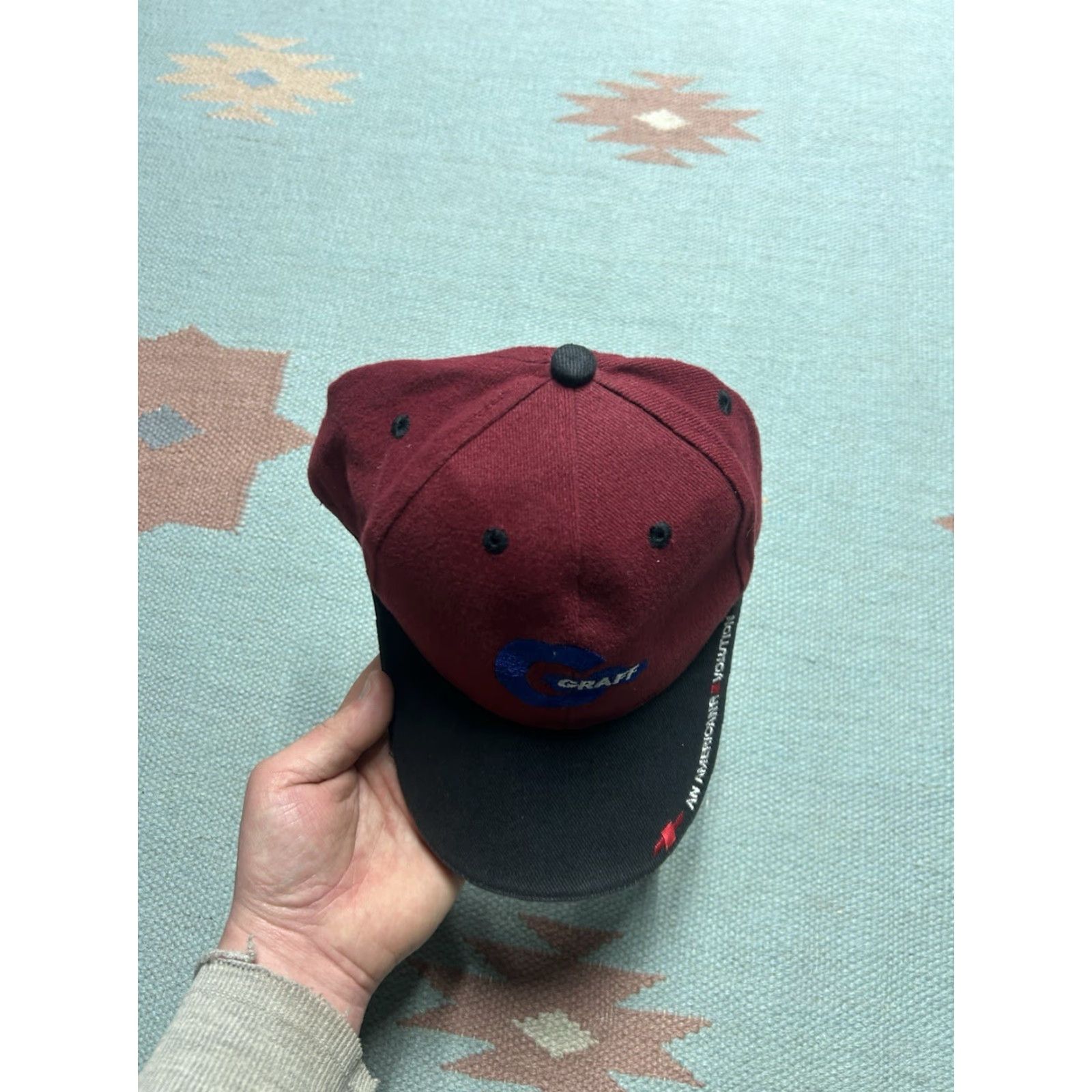 GRAFF VINTAGE Chevy Graff hat cap Strapback red Baseball Cap Men Adjustable Bay City Michigan City Theme Mens Size ONE SIZE - 4 Thumbnail