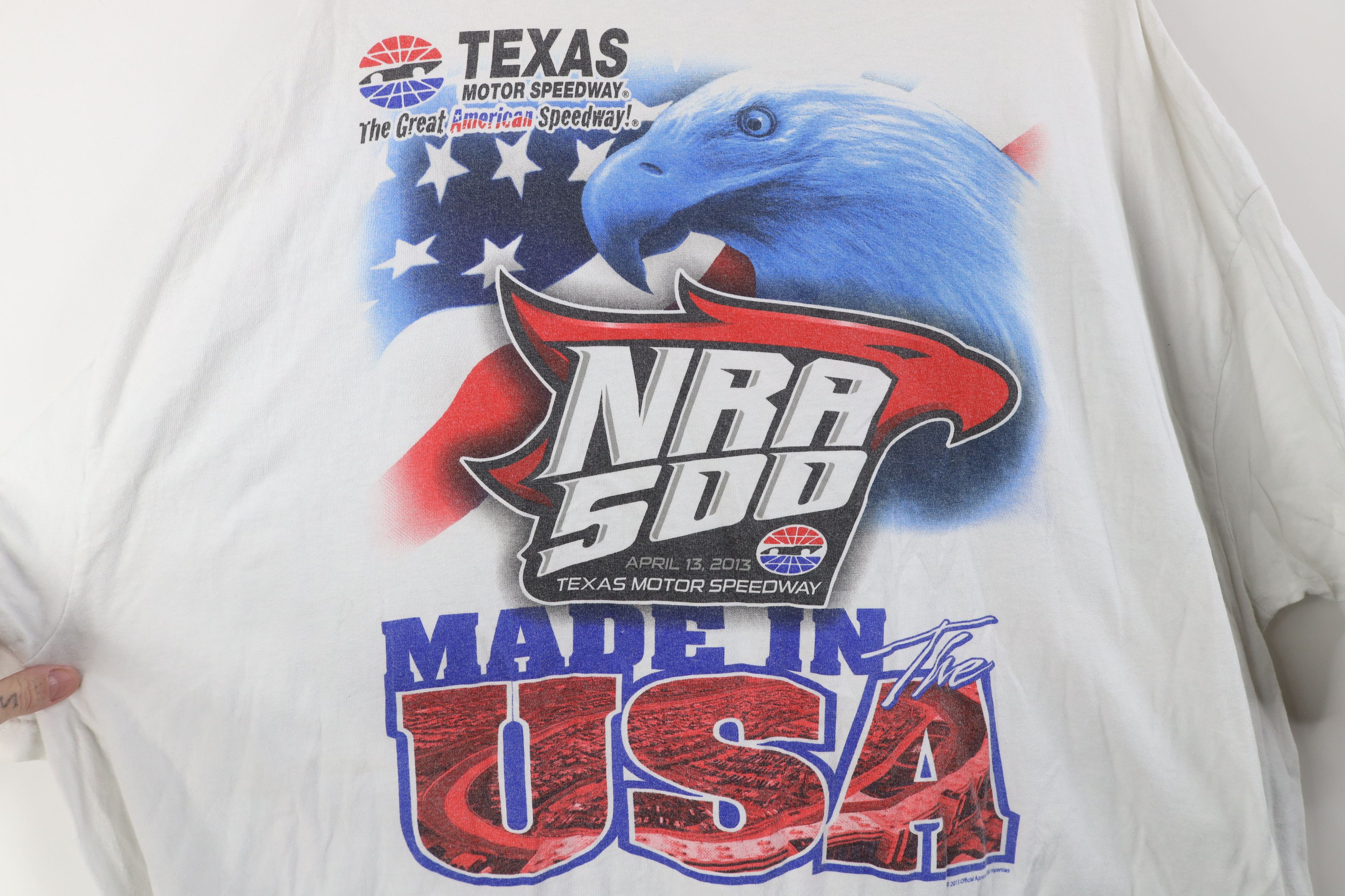 Vintage Vintage Y2K NASCAR Motor Speedway Racing T-Shirt White USA Size US XXL / EU 58 / 5 - 12 Thumbnail