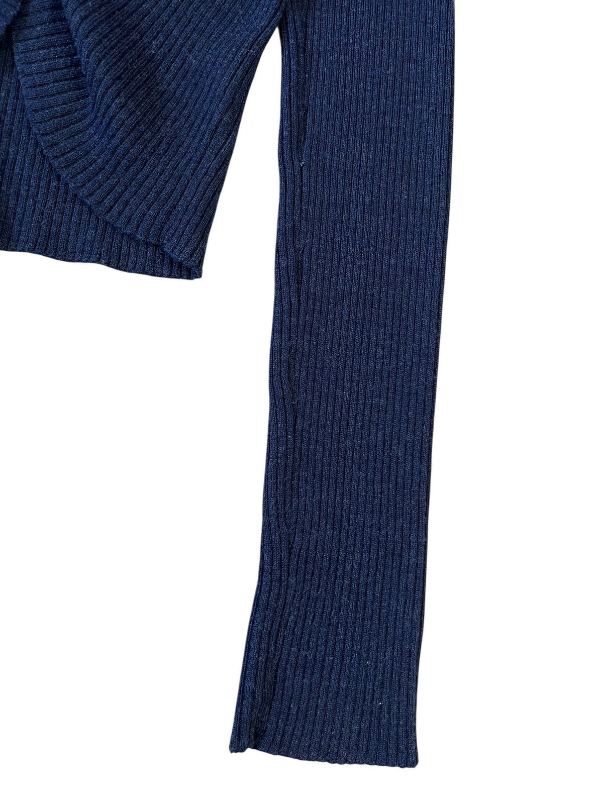 Romeo Gigli Vintage Romeo Gigli Cropped Ribbed Knit Sweater Size M / US 6-8 / IT 42-44 - 5 Thumbnail