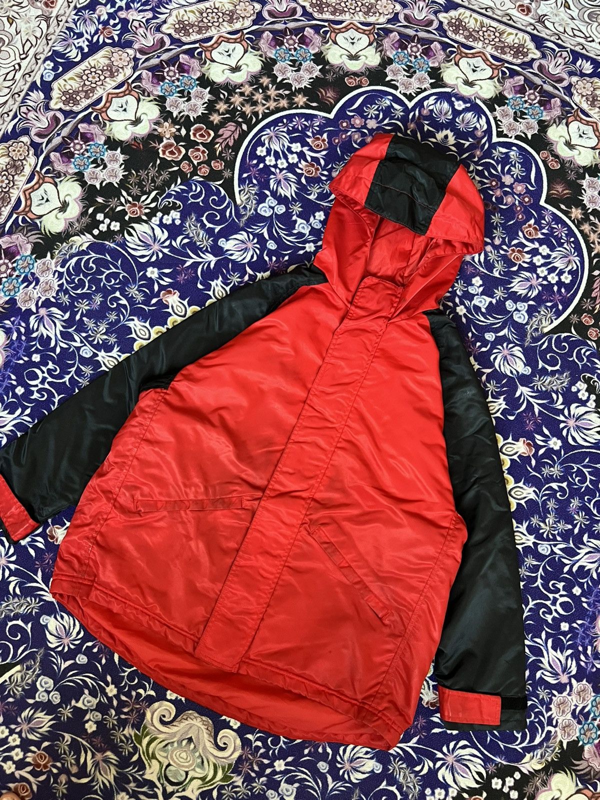 Nike 90s Vintage Nike Center Swoosh Hooded Jacket Y2K Drill Size US M / EU 48-50 / 2 - 5 Thumbnail