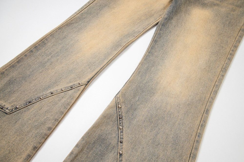 Japanese Brand × Jean Heavy distressed trendy loose men's flared jeans Size US 32 / EU 48 - 6 Thumbnail
