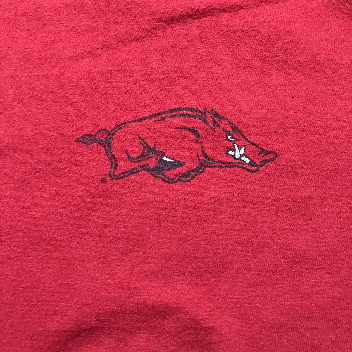 NCAA × Vintage Vintage Arkansas Razorbacks College Football T Shirt Size US L / EU 52-54 / 3 - 4 Thumbnail