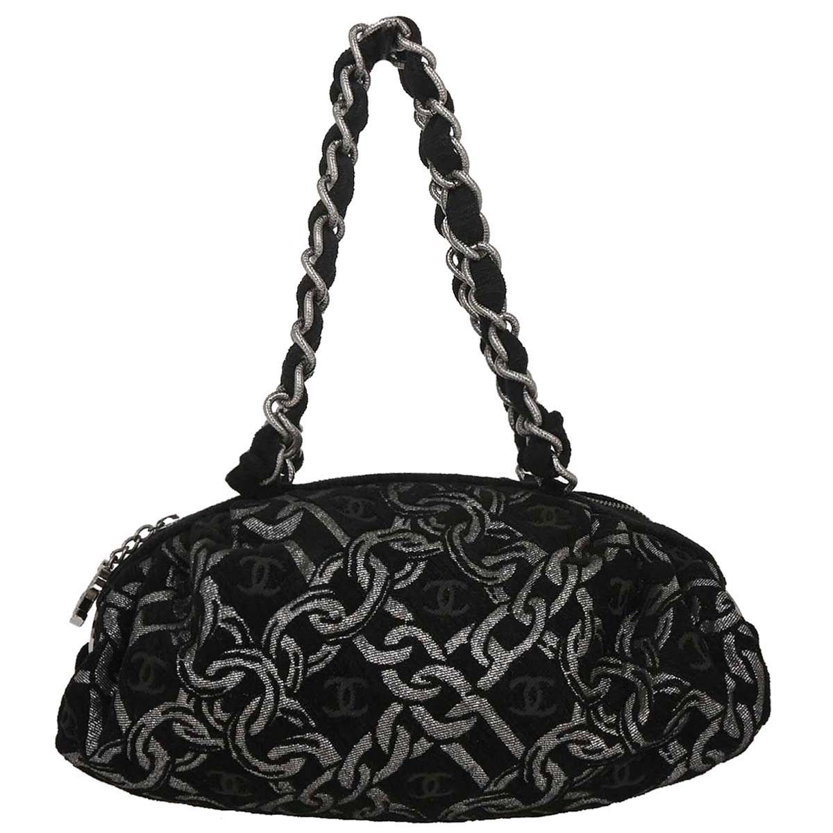 Chanel Chanel Vintage Zip Bowler Printed Jacquard Size ONE SIZE - 1 Thumbnail