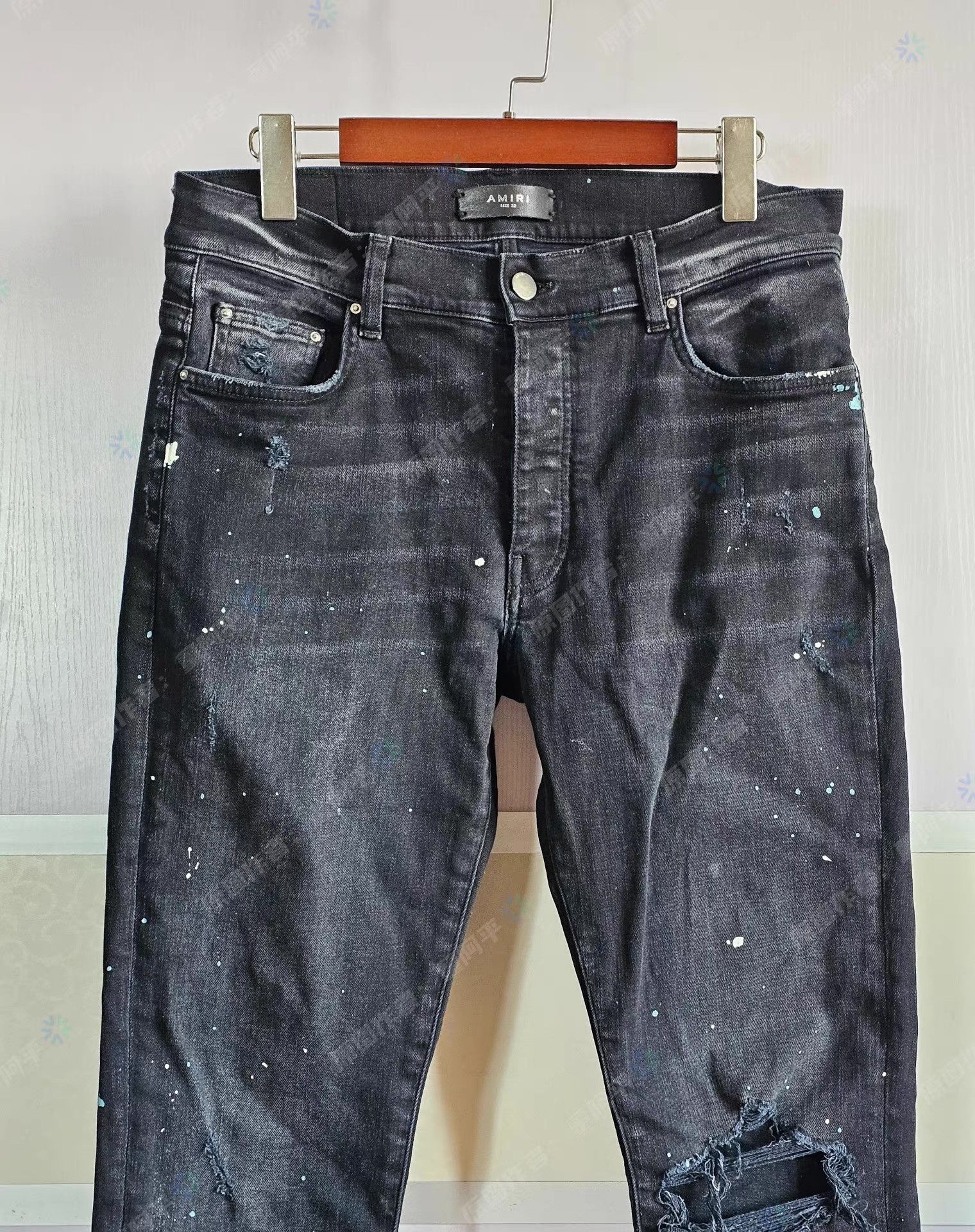 Amiri Authentic Amiri Paint Splatter Distressed Jeans Q4 Size US 36 / EU 52 - 2 Thumbnail