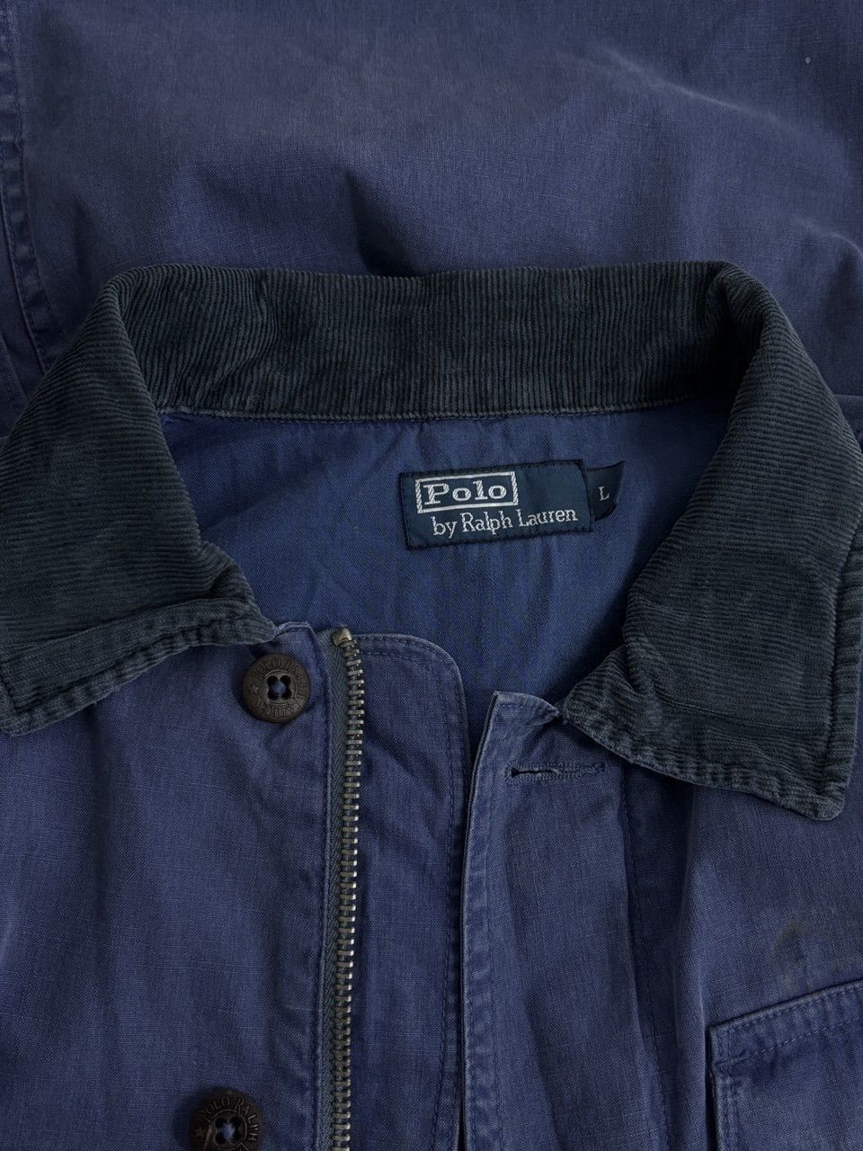 Polo Ralph Lauren Polo Ralph Lauren Vintage Workwear Indigo Chore Jacket RRL Size US L / EU 52-54 / 3 - 22 Thumbnail