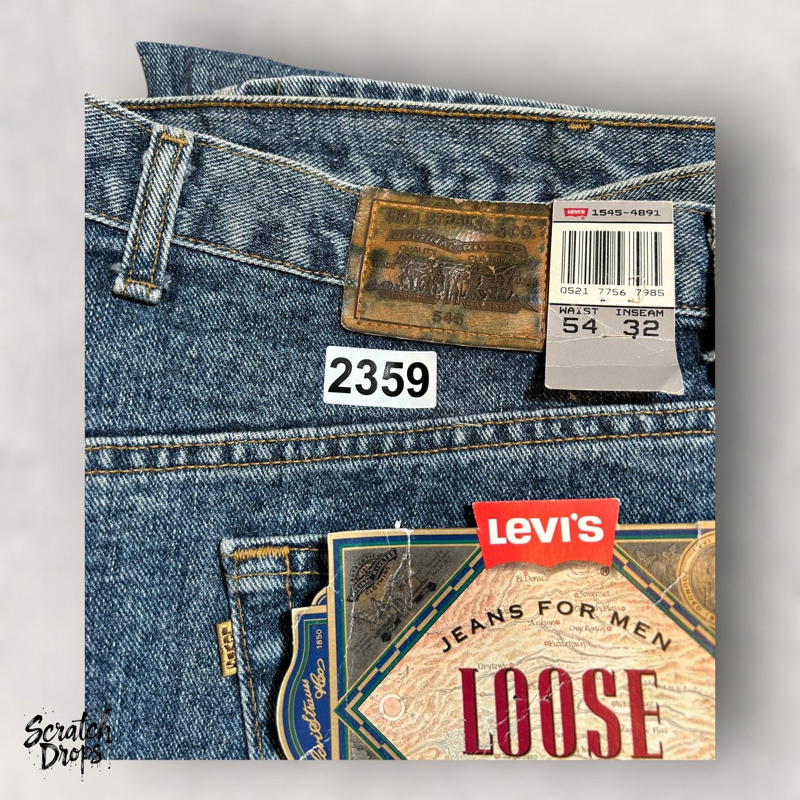 Levi's Vintage Levi's 545 Men's Jeans NWT Deadstock W54 L32 Loose Size US 38 / EU 54 - 8 Thumbnail
