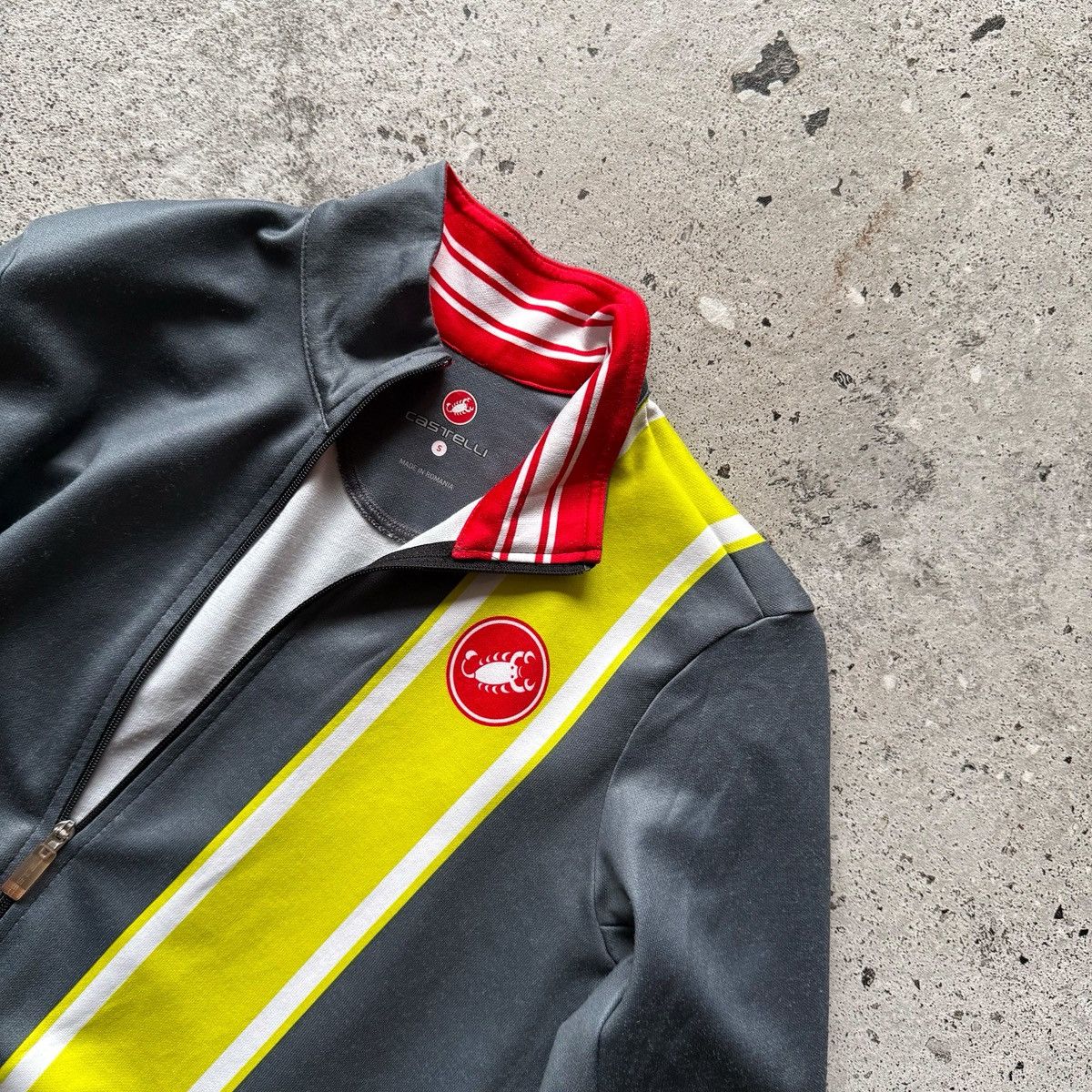 Other Castelli Mens Full Zip Cycling Top Jacket Gray Long Sleeve Size US S / EU 44-46 / 1 - 3 Thumbnail