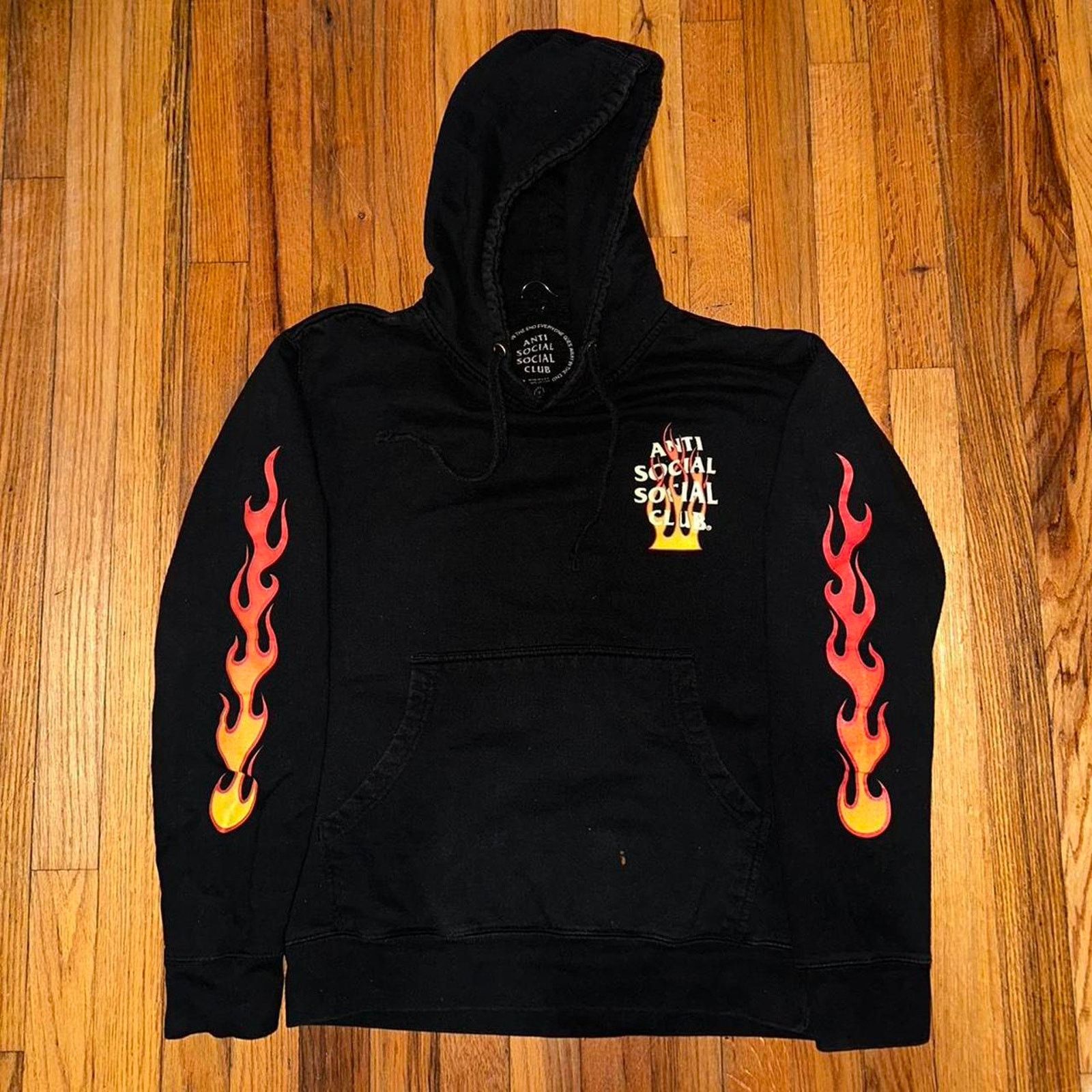 Anti Social Social Club Anti Social Social Club Flame Sleeve and Logo Hoodie size S Size US S / EU 44-46 / 1 - 2 Thumbnail