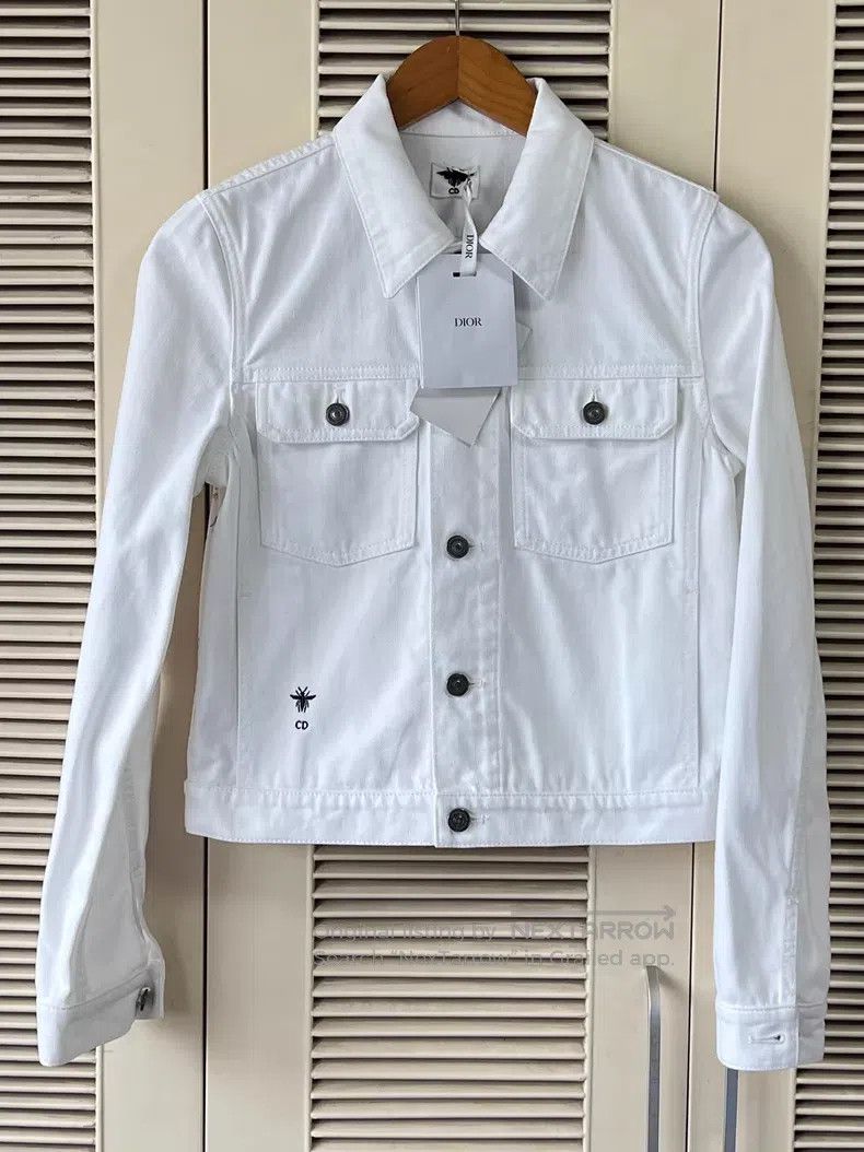 Dior Dior White denim jacket Size XS / US 0-2 / IT 36-38 - 2 Thumbnail