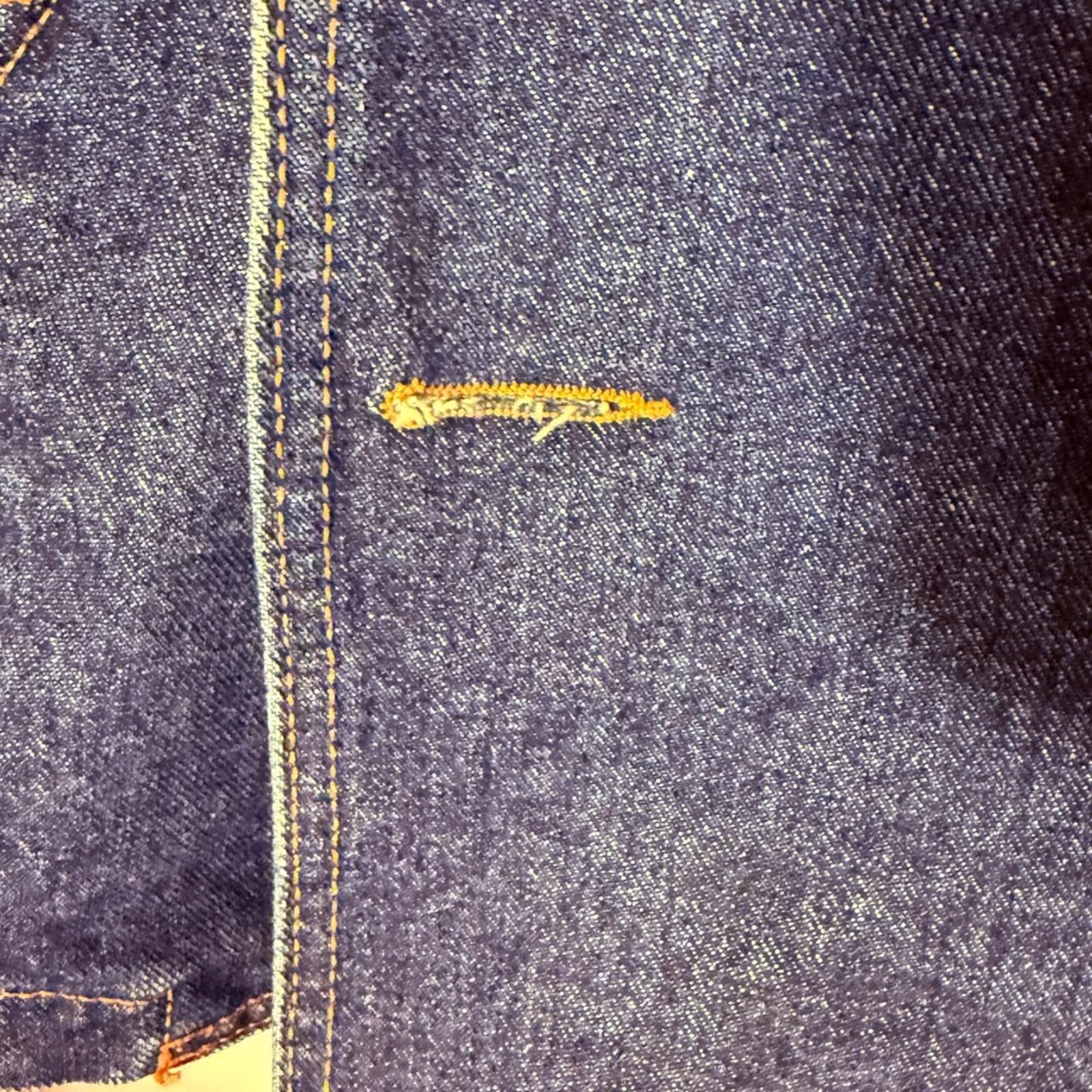 XOXO XOXO Dark Blue Double Breasted Denim Jacket sz M w/Flaw Size M / US 6-8 / IT 42-44 - 7 Thumbnail