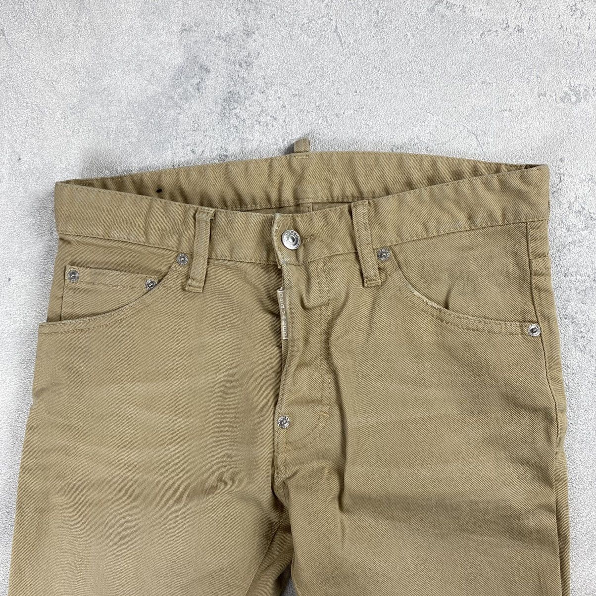 Dsquared2 Dsquared2 Khaki Solid Casual Pants Size US 30 / EU 46 - 12 Thumbnail