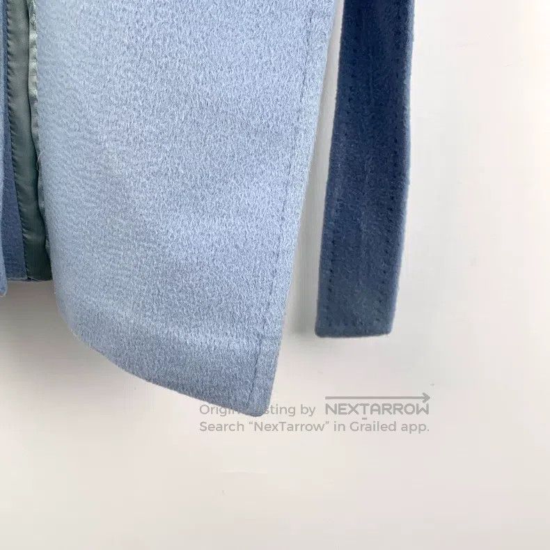Max Mara Max Mara Blue Camel Hair Hooded Belted Coat Size S / US 4 / IT 40 - 4 Thumbnail