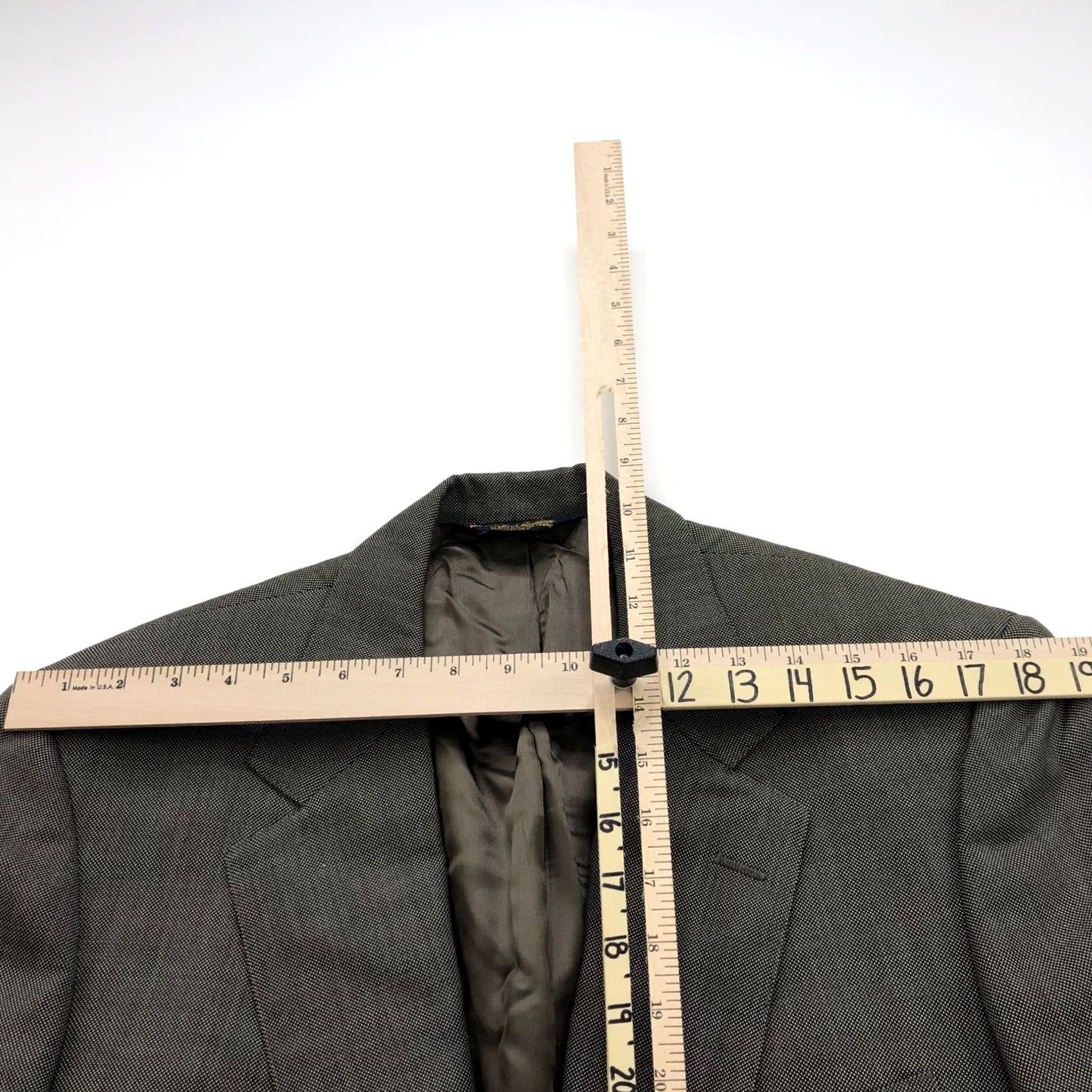 Brooks Brothers Brooks Brothers 42 Long Men's Wool Blend Two Suit Sport Coat Jacket Brown Notch Lapel Single-Breasted Two-Button Blazer/Coat N/A Size 42R - 5 Thumbnail