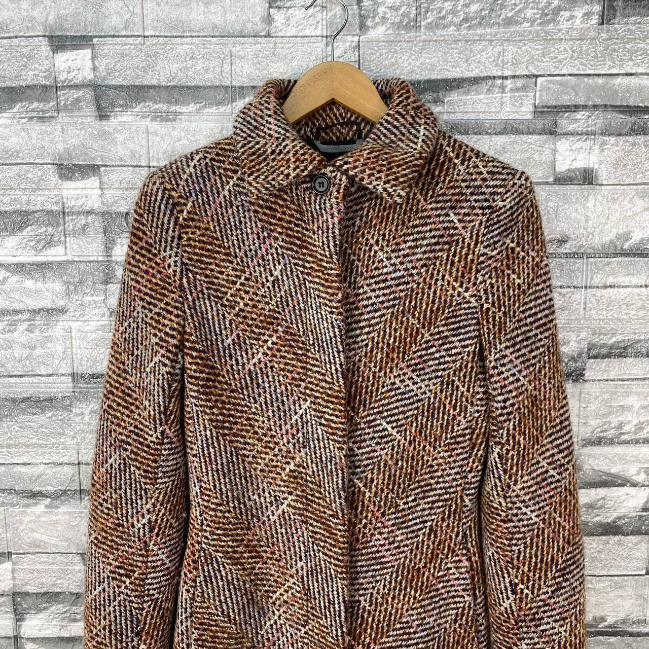 Max Mara MAX MARA TWEED KNITTED LONG COAT Size XS / US 0-2 / IT 36-38 - 4 Thumbnail