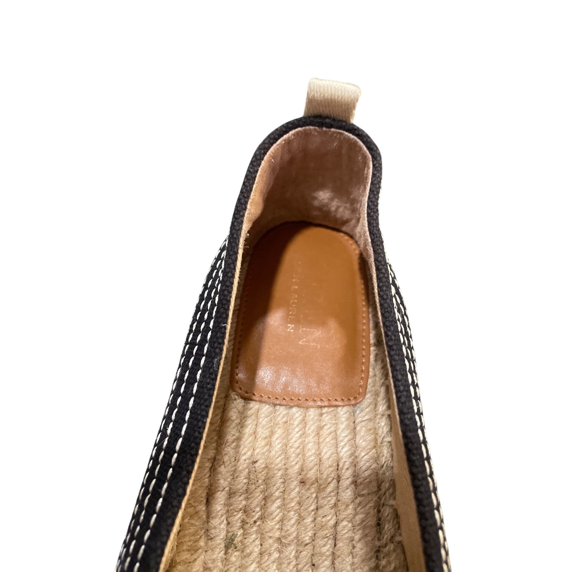 Ralph Lauren Ralph Lauren Lauren wms black striped espadrille slip flats Size US 7.5 / IT 37.5 - 10 Thumbnail