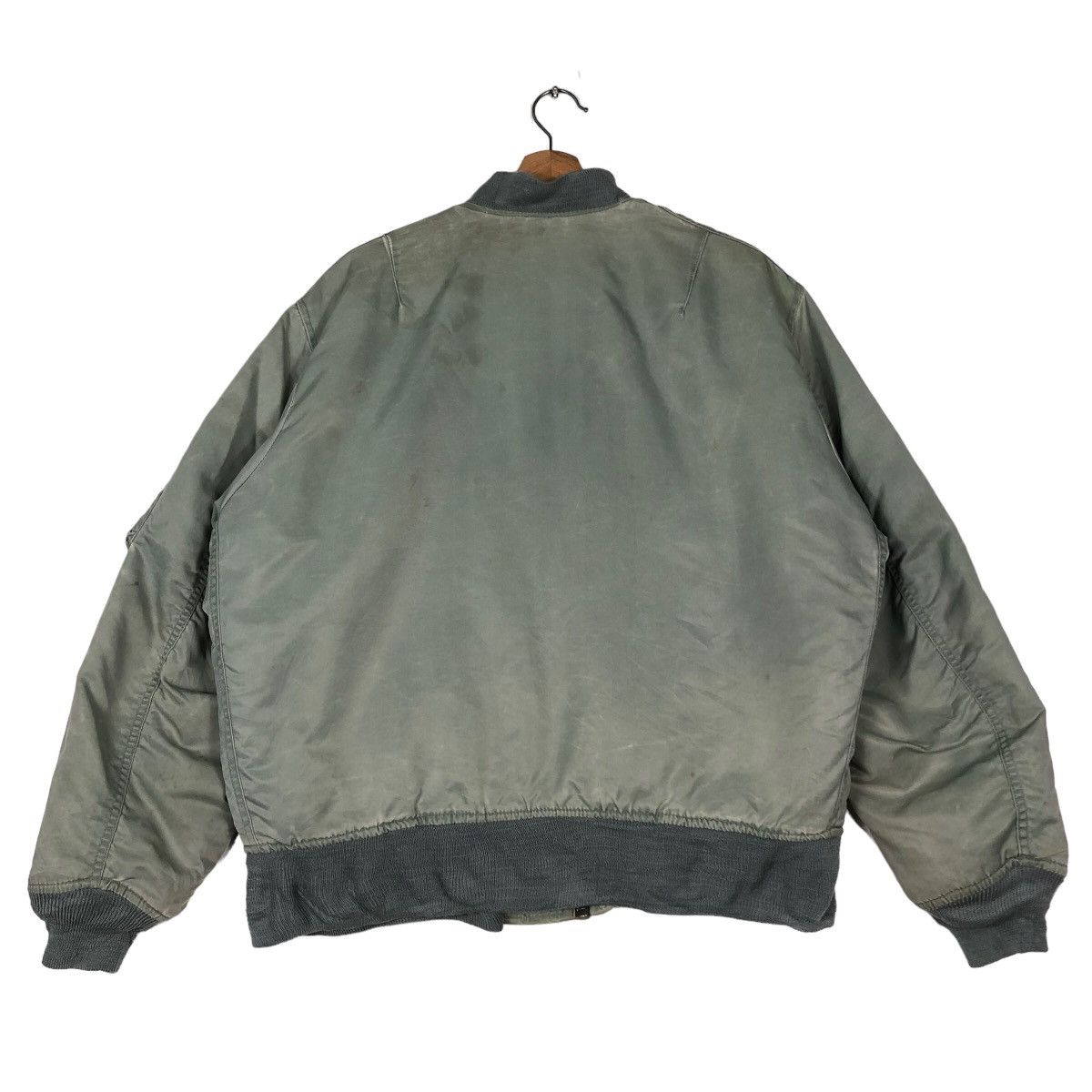 Vintage 🔥Vintage MA-1 Bomber Jacket Houstan Fly Air Forces USA Size US XL / EU 56 / 4 - 9 Thumbnail