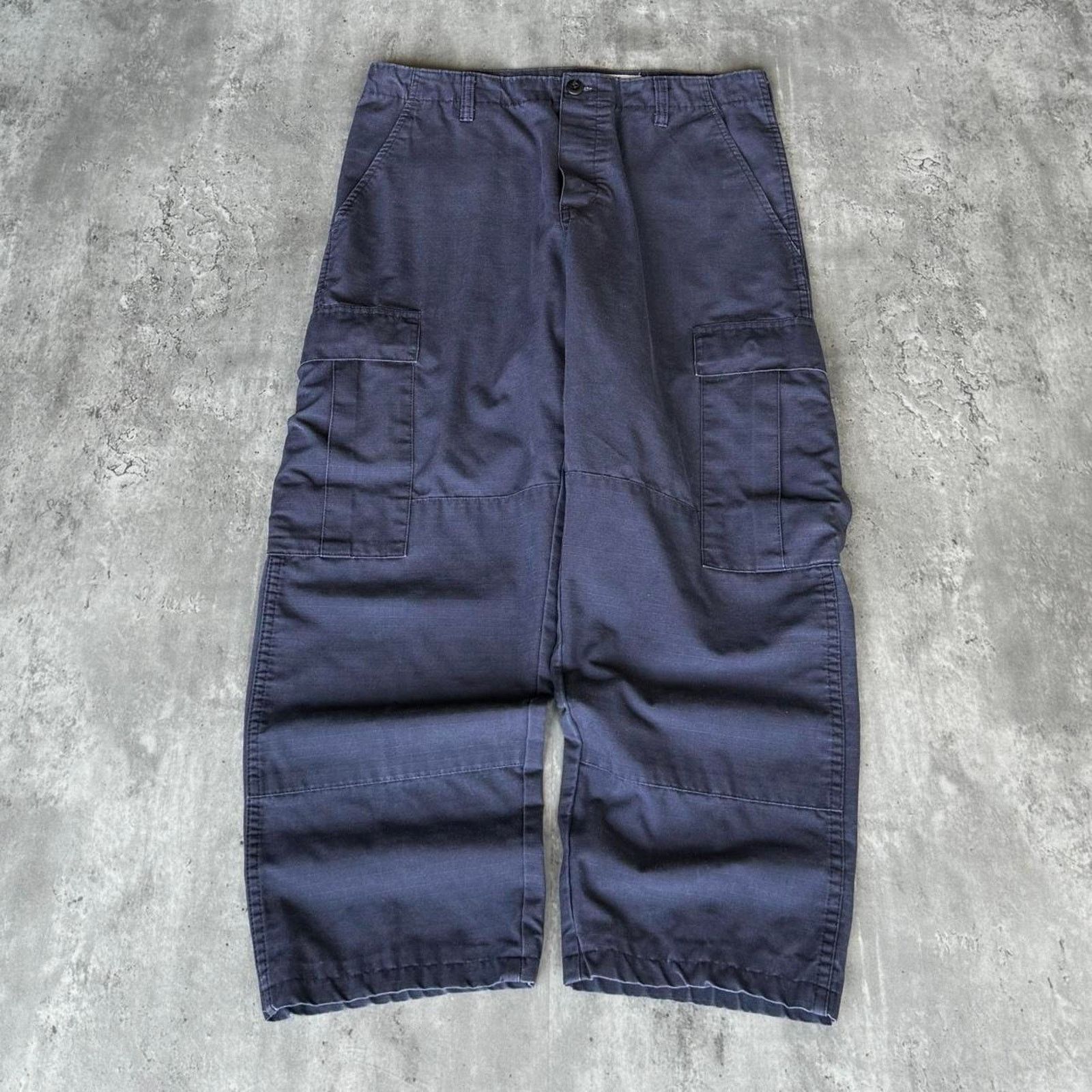 Carhartt × Vintage Vintage Y2K Navy Blue Carhartt Style Double Knee Cargo Pants Size US 34 / EU 50 - 1 Thumbnail