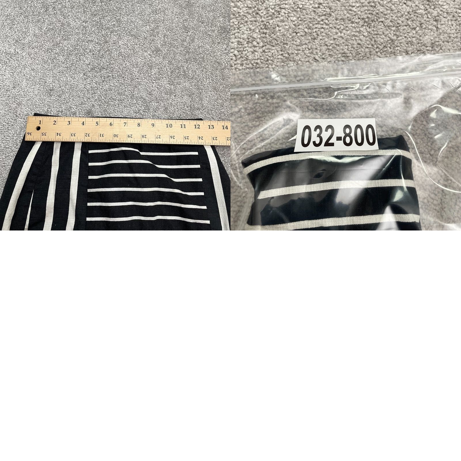 J.Crew J.Crew No. 2 Straight Pencil Skirt Women 00 Black White Striped Knee Length Slit Size 24" / US 00 / IT 34 - 9 Thumbnail