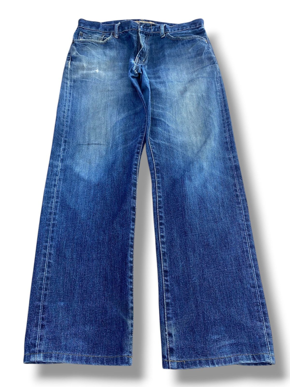 Uniqlo Uniqlo Blue Faded Wash Style Loose Jeans Size US 32 / EU 48 - 1 Thumbnail
