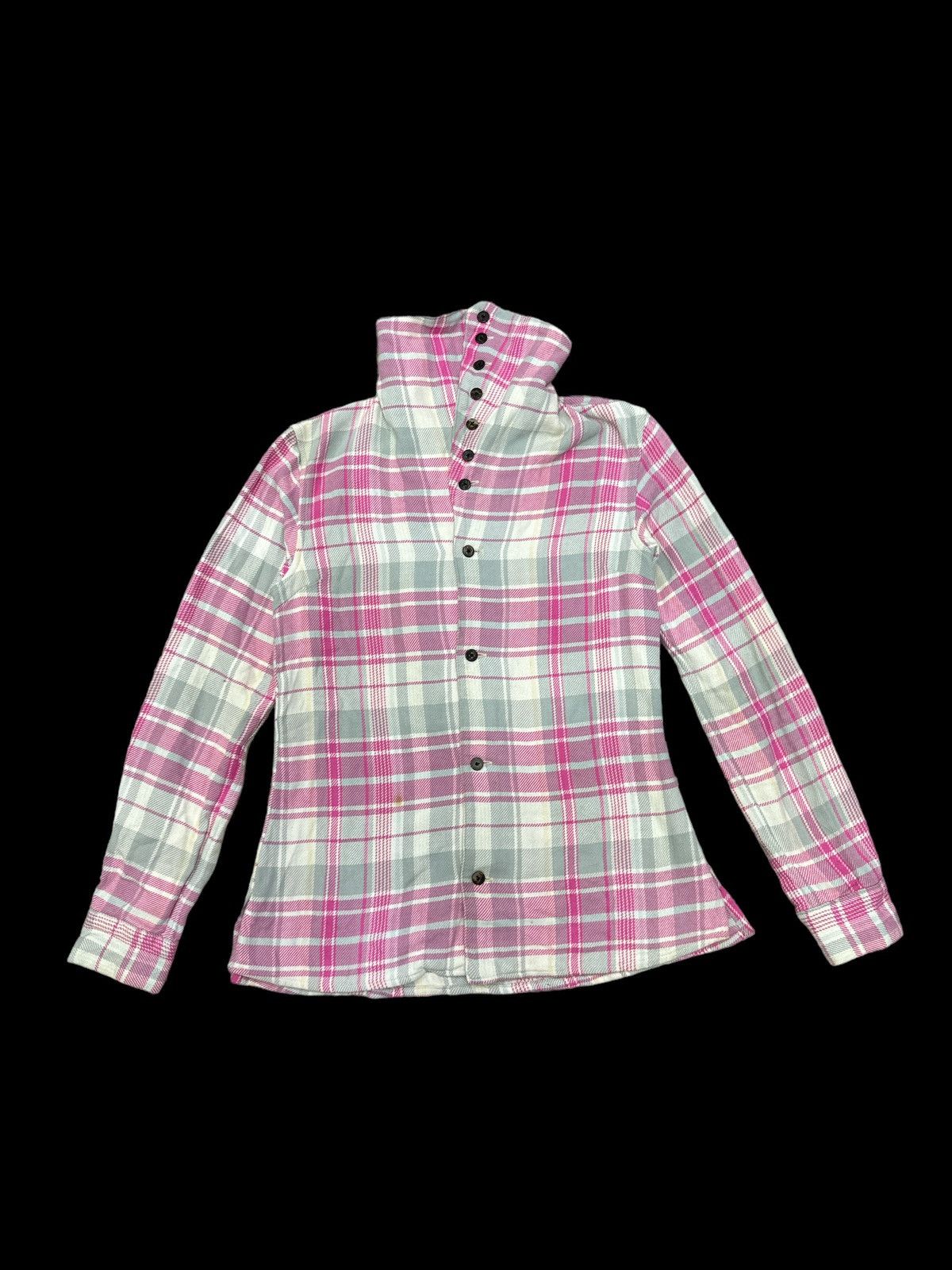 Kapital KAPITAL FLANNEL PINK COLOR MULTIBUTTONS BUTTON UP SHIRT Size XS / US 0-2 / IT 36-38 - 1 Thumbnail