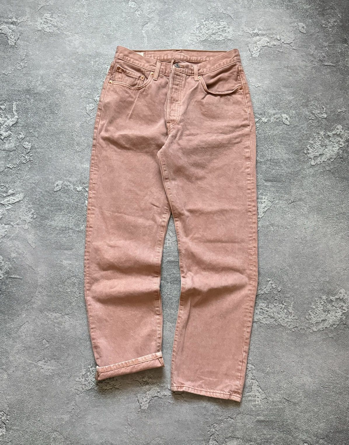 Levi's × Levi's Vintage Clothing × Vintage Levi’s 501 30/32 90s pink denim Jean pant trouser relaxed Size 32" / US 10 / IT 46 - 9 Thumbnail