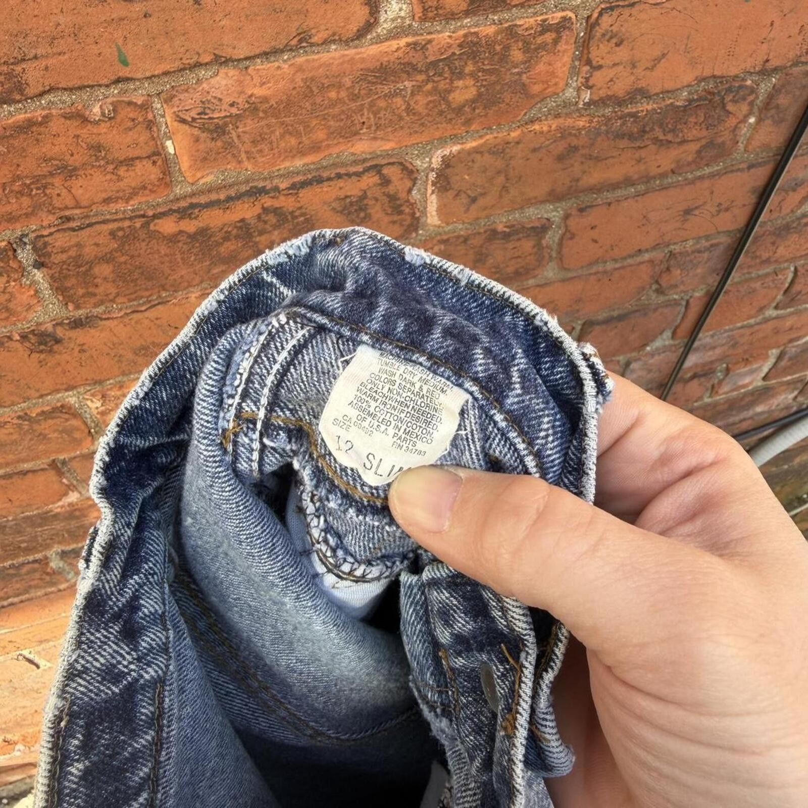 Lee vintage Lee acid washed high waited slim jeans 80s 12 slim Size 34" / US 12 / IT 48 - 8 Thumbnail