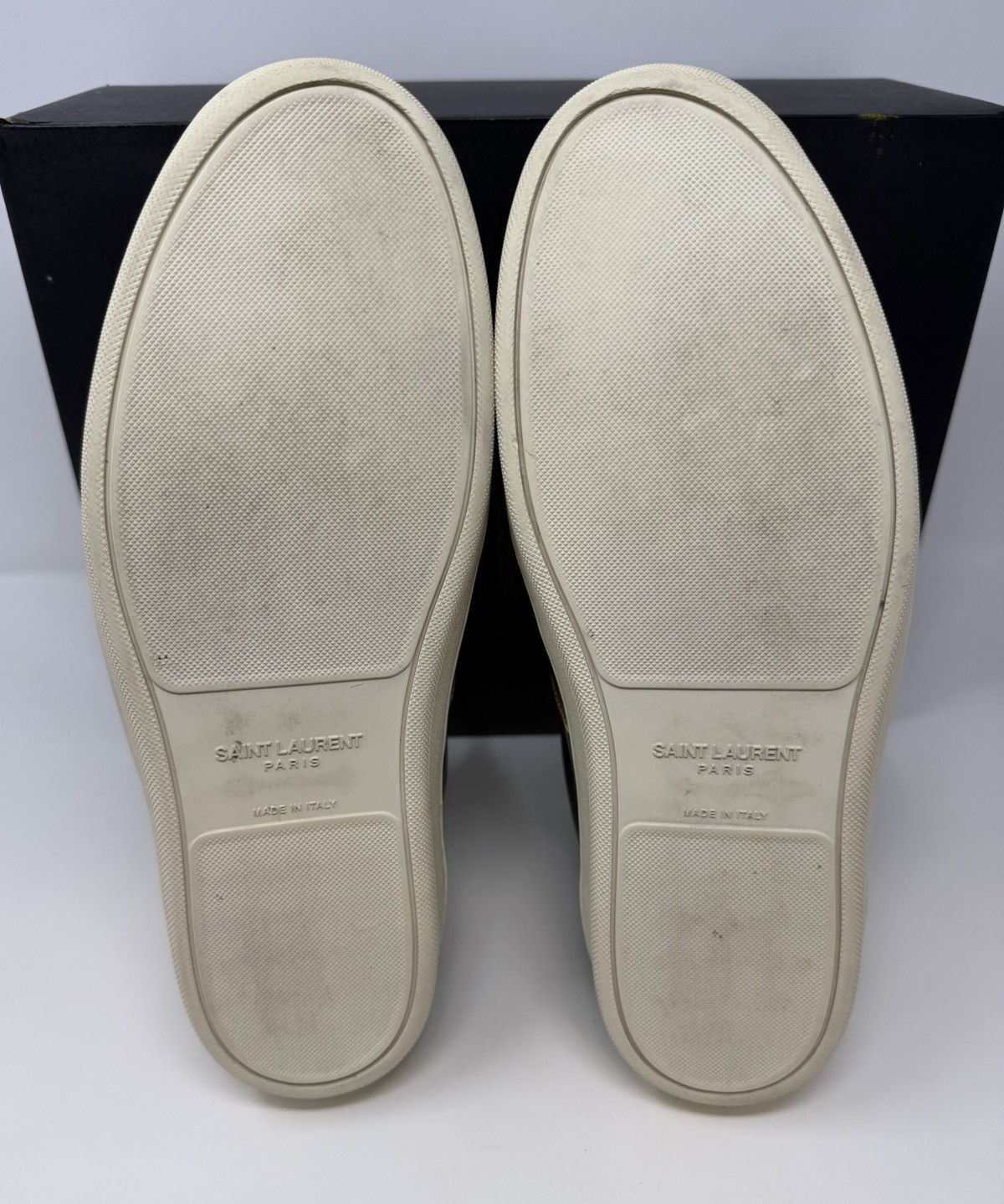 Yves Saint Laurent Saint Laurent SL-10 High Court Classic Sneaker Black/Gold Size US 10 / EU 43 - 6 Thumbnail