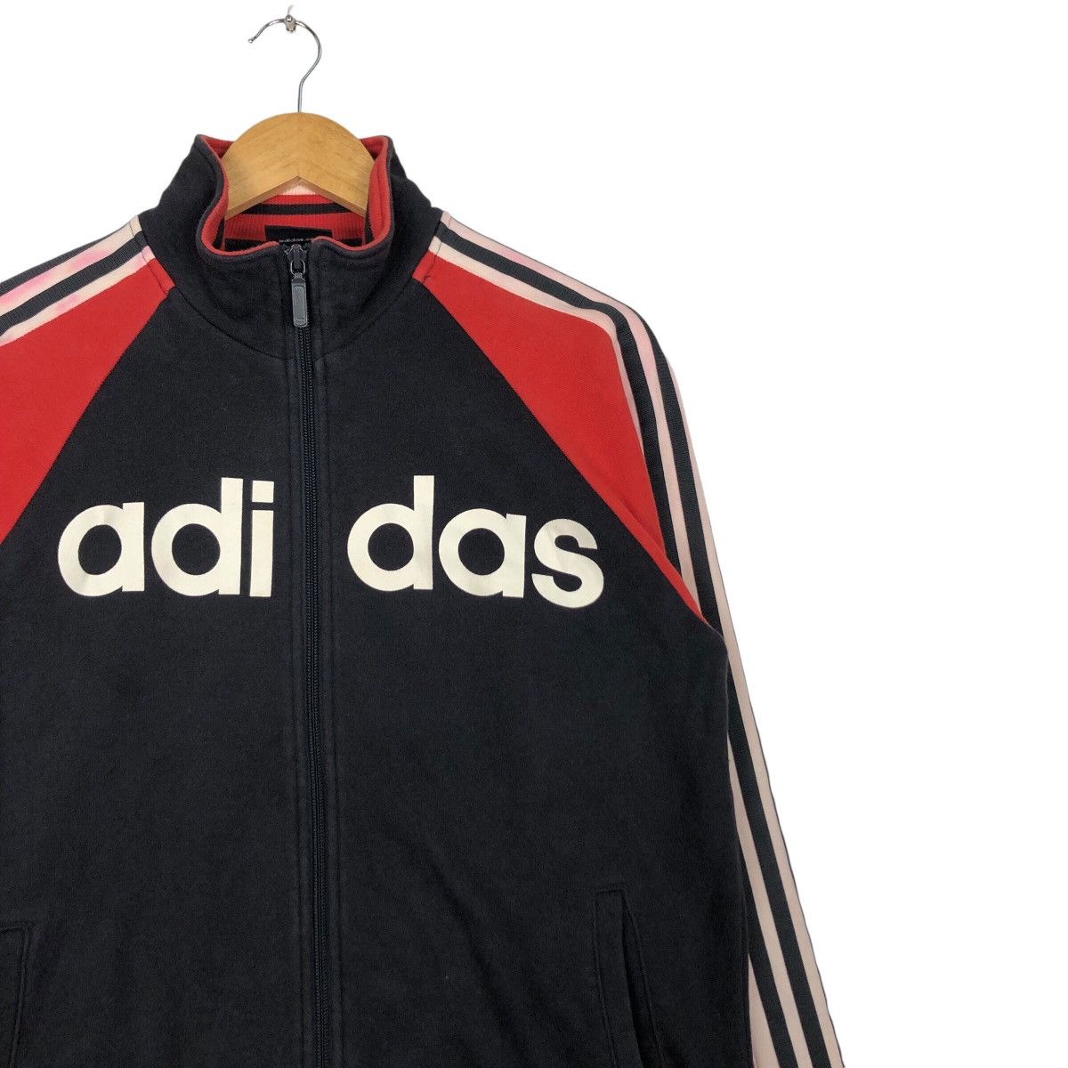 Adidas × Japanese Brand Adidas Three Stripe Vintage Sweater Jacket Small Size Size US S / EU 44-46 / 1 - 5 Thumbnail
