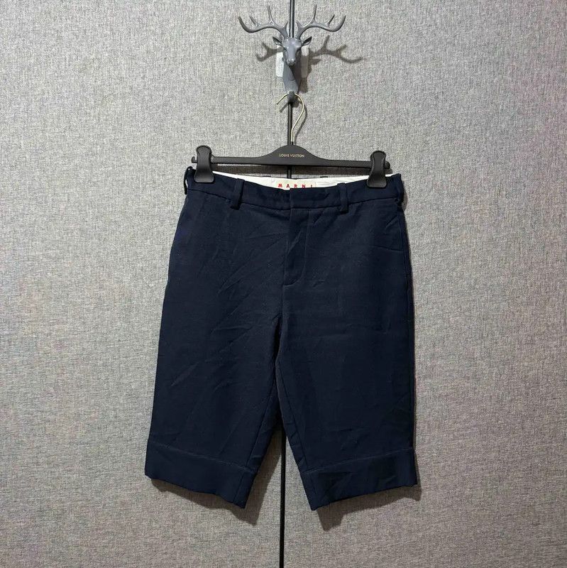 Marni Marni Men's Dark Blue Polyester Shorts 0089 Size US 27 - 1 Thumbnail