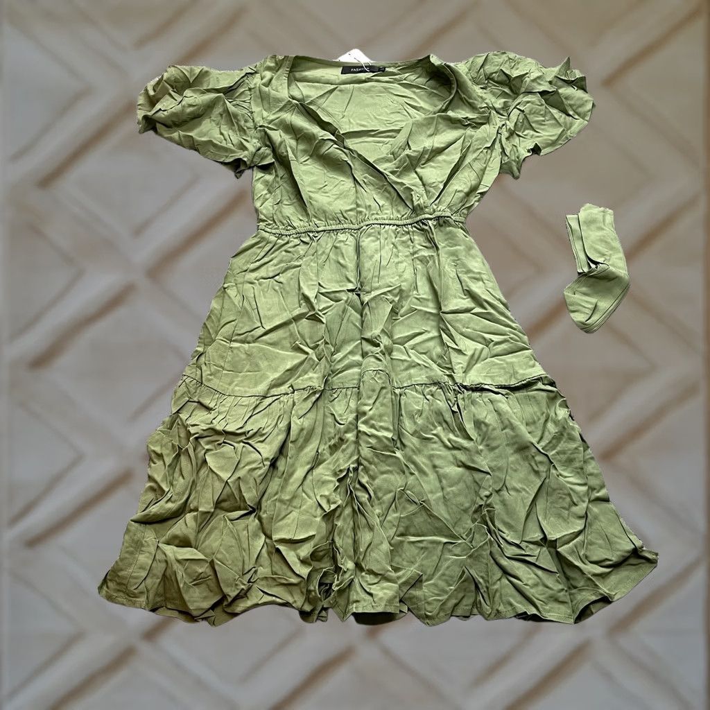 Vintage VINTAGE Leani Dress Womens S Light Green Fit & Flare Belt New NWTT Size S / US 4 / IT 40 - 1 Thumbnail